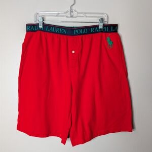 Polo by Ralph Lauren Red Men's Pajama Shorts